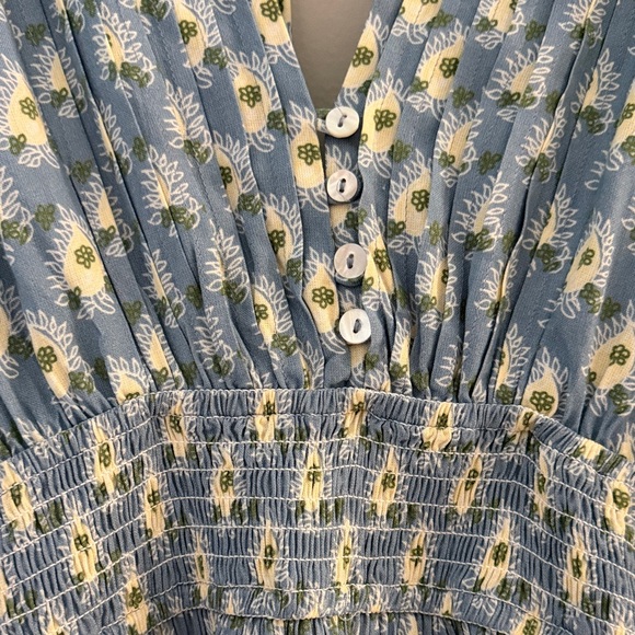 Jen’s Pirate Booty Women Medium Blue Floral Daydream Petit Mini Dress - Picture 9 of 16